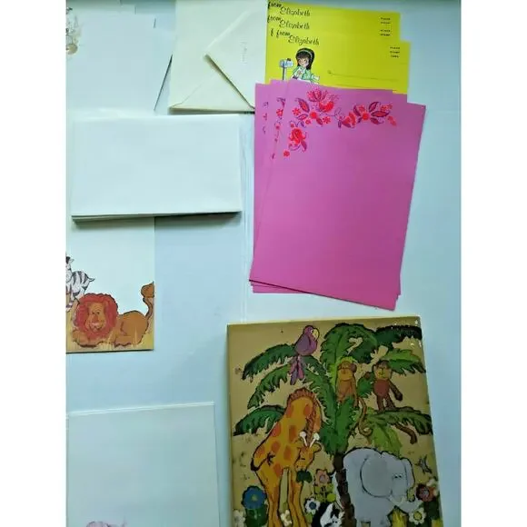 Vtg Stationary Hallmark Bobbs Merrill Polly Prim American Greeting & more U113 - Picture 4 of 12